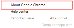 About Google Chrome selector.