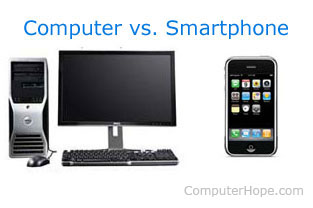 Computer vs. smartphone