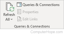 Excel data Queries & connections
