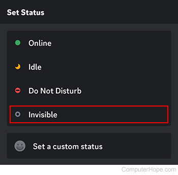 Invisible selector on Discord mobile app.