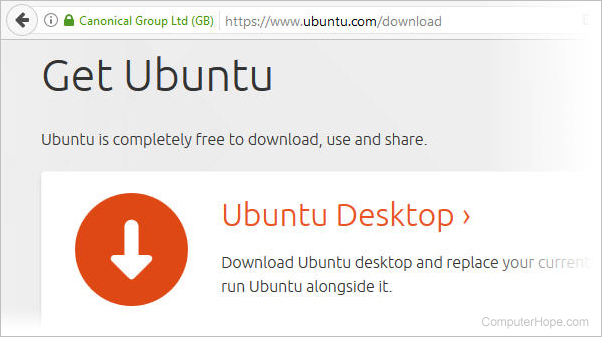 Downloading Ubuntu