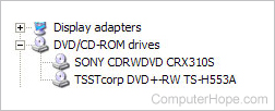 DVD drive in Device Manager