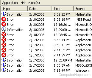 Windows Event Viewer