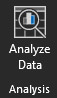 Analyze Data option in Excel