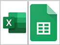 Excel und Google Sheets
