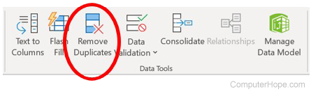 Remove Duplicates in Microsoft Excel