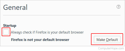 Firefox default browser screen.