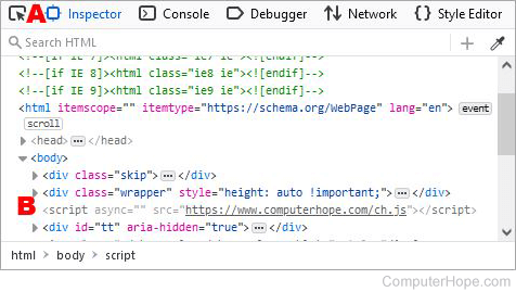 Firefox web developer tool - reference to .js JavaScript file