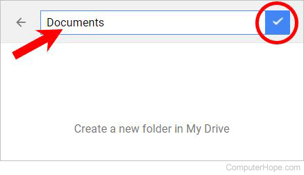 Name new folder to move files to on Google Drive