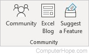 Excel help community