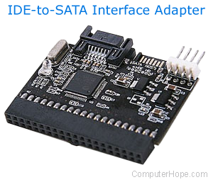 IDE to SATA interface adapter