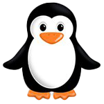Cartoon: Tux the penguin, Linux mascot.