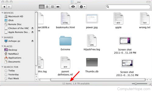 Mac folder count