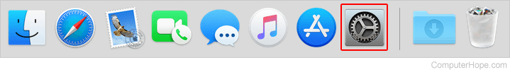 System preferences icon