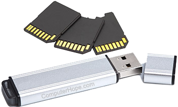 Flash drive and memory card