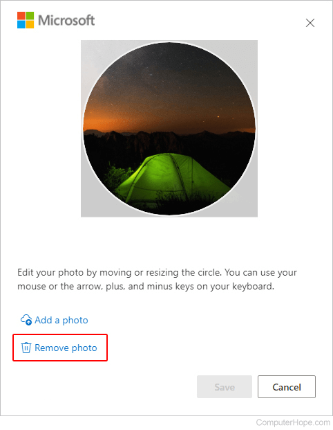 Change your profile photo - Microsoft Support