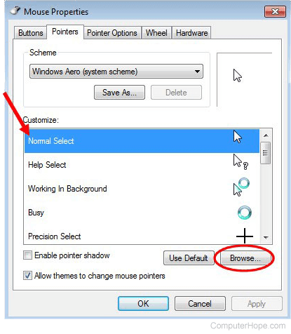 How to Change the Mouse Cursor in Windows? - GeeksforGeeks