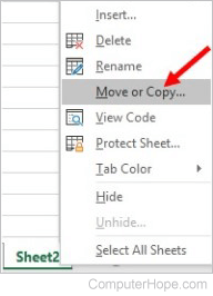 Copy Excel worksheet