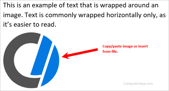 Add image after sentence or paragraph in Microsoft Word.