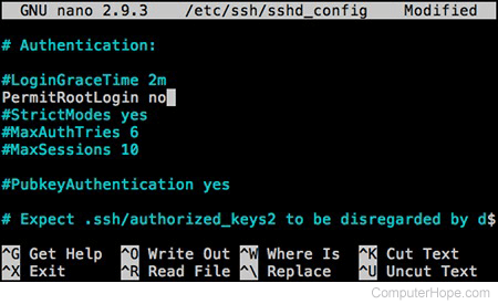 Disable root SSH login