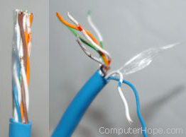 Kabel jaringan dengan kabel