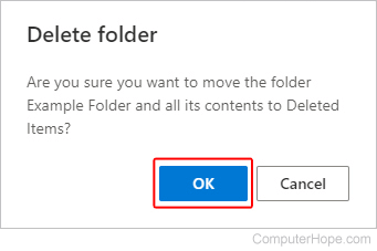 Delete folder confirm