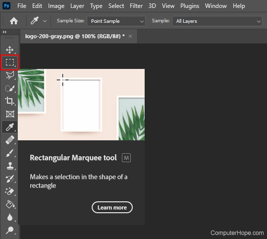 Photoshop Rectangular Marquee tool