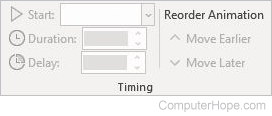 Powerpoint Animations Timing