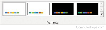 Powerpoint Design variants