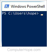 Icon: Windows PowerShell.