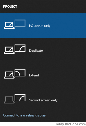 Windows 10 Project options