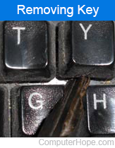 Removing keyboard key
