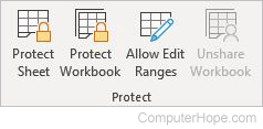 Excel review protect