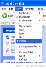 Windows Explorer View Details