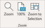 Excel view zoom