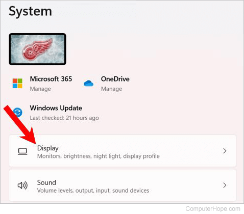Windows 11 System settings