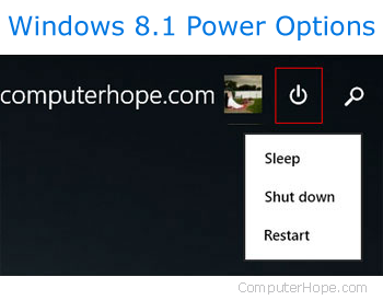 Windows 8 power options