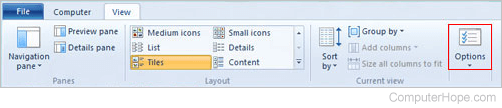 Windows 8 Folder Options
