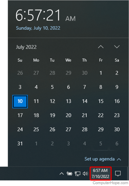 Windows 10 Calendar