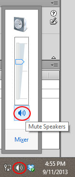 how to disable computer speakers