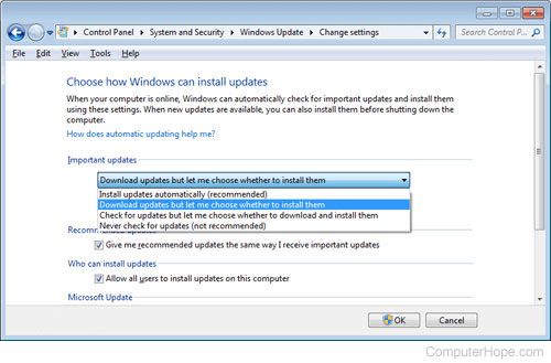 Gehuurd twee slachtoffers How to Enable or Disable the Windows Automatic Updates
