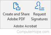 Word Home Adobe Acrobat