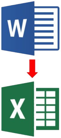 Convert Word to Excel