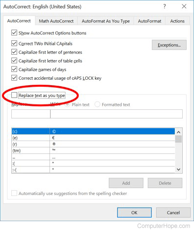 Microsoft Word 2016 - disable AutoText