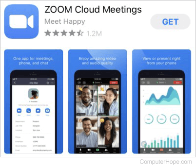 Zoom app in App Store