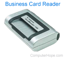 Business card reader