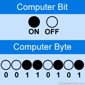 Computer bit and byte