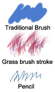 Brush strokes in Photoshop