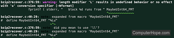 bzip2 example mac install error