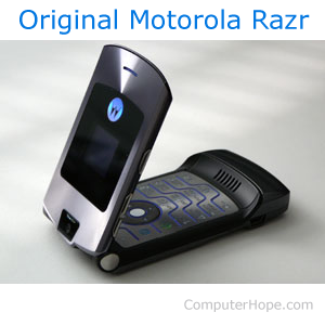Motorola Quantico clamshell cell phone